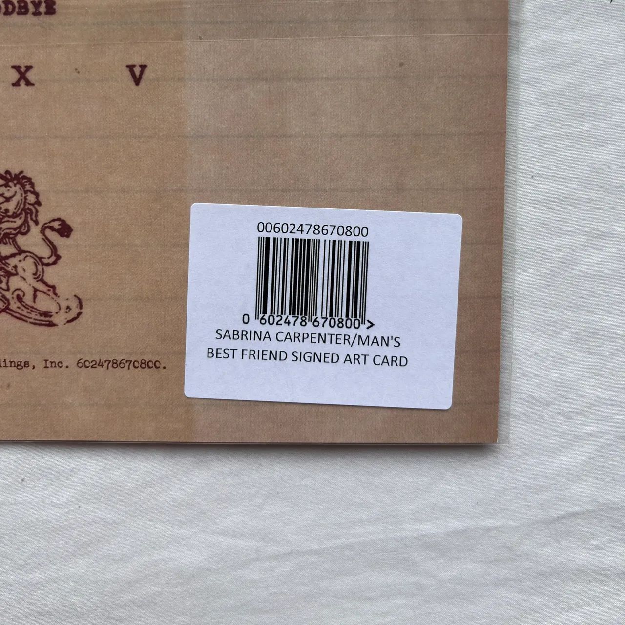 Man's Best Friend Standard CD Autografado United Kingdom Edition - Foto 4