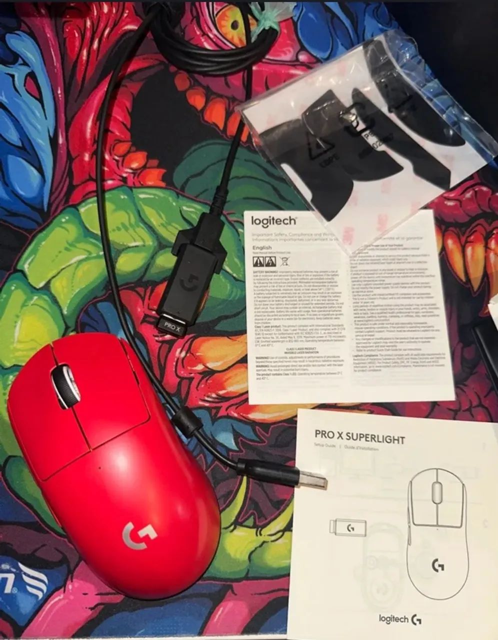 Mouse G pro vermelho - Foto 4