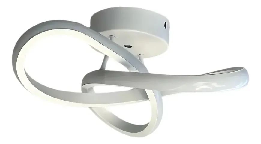 uminária Crevo De Teto Led Plafon Sobrepor Infinito Branco 20w 3 Em 1