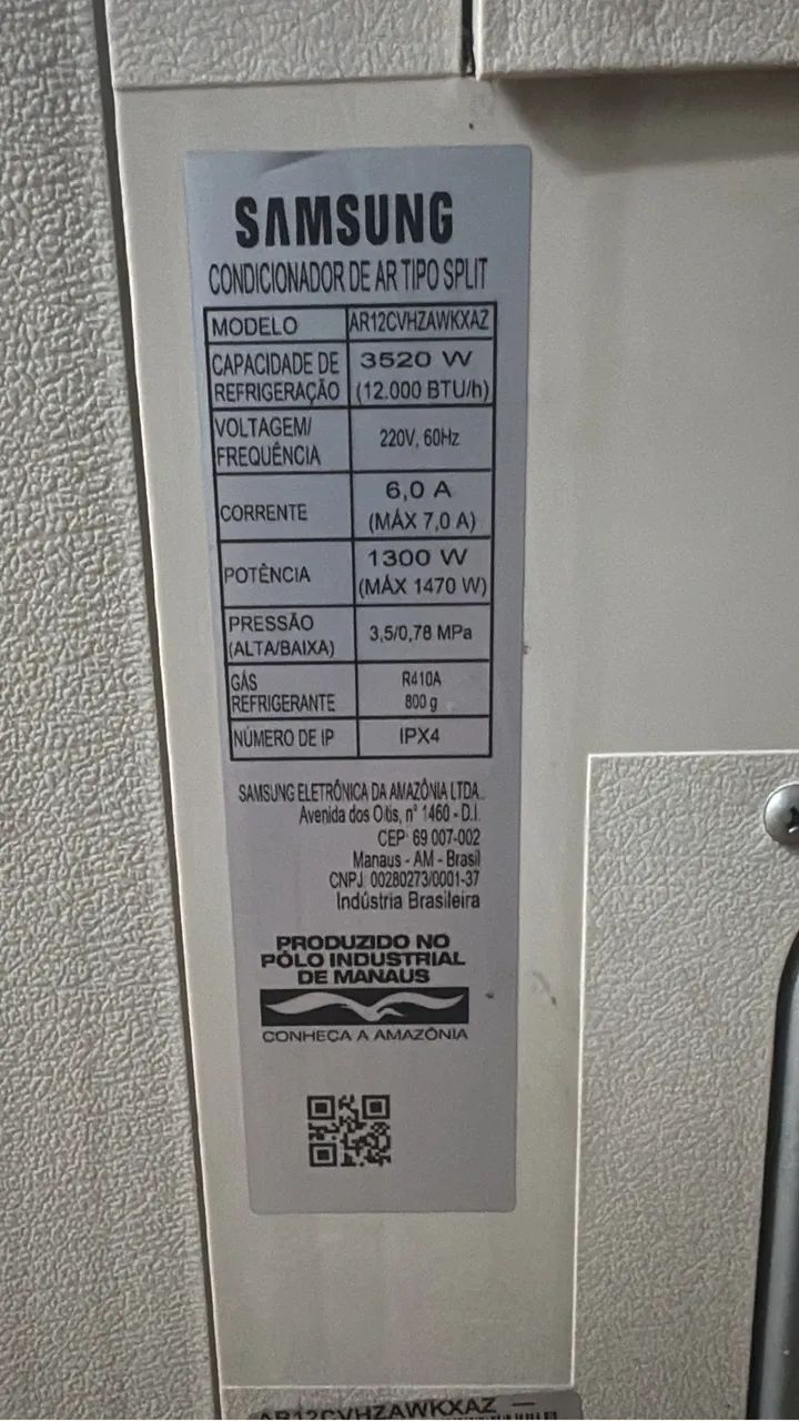 Ar condicionado 12.000 btus split inverter
