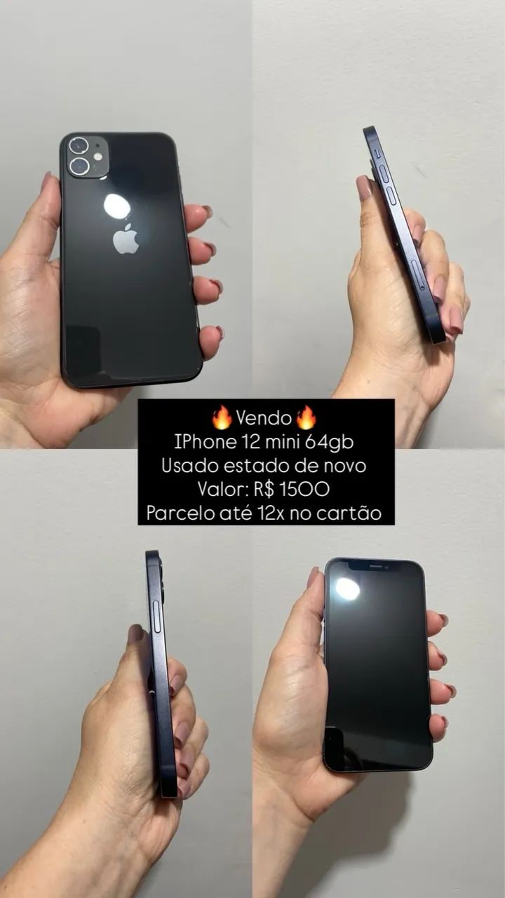 iPhone 12 Mini 64GB - Semi Novo - Celulares e Smartphones - Santa
