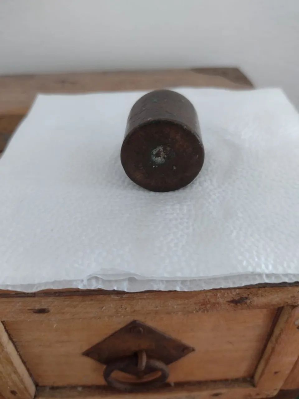 Peso de cobre de 100 gramas. - Foto 3
