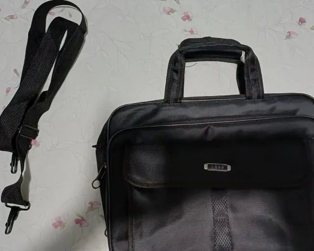 Pasta Bolsa de Ombro Executiva Notebook Maleta Social Luxo Cor Preto Arca Mega - Foto 4