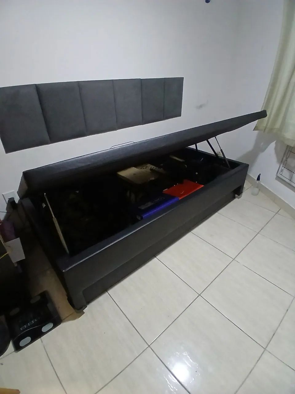 Cama Box Baú solteiro 3x1