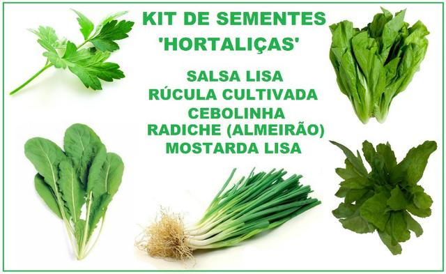 Kit De Sementes - Hortaliças (5 Variedades)