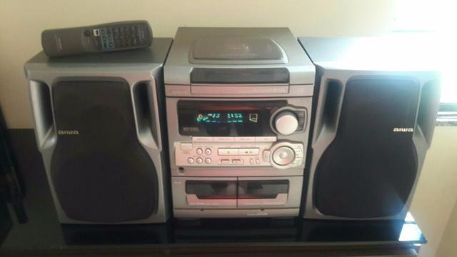 Som Aiwa Nsx 5303, caixas muito potentes de 1.000 watts
