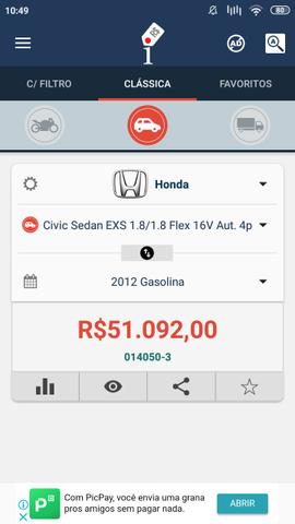 Honda Civic EXS abaixo da Fipe p vender rápido - Foto 9