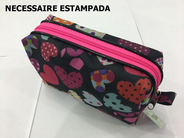 Necessaire Estampada Multiuso Caixa com 12 peças Confecções Michele® - Foto 2