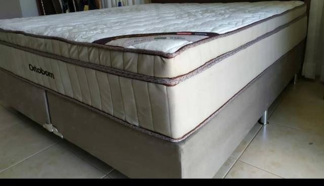 Conjunto Ortobom Super King 193x203 Gold Ultragel Novo - Foto 6