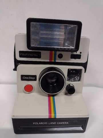 camera antiga polaroid com flash - Foto 4