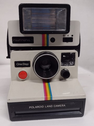 camera antiga polaroid com flash - Foto 3