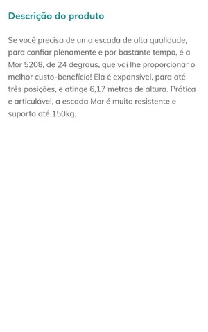 Escada extensiva mor 2x12 -24 degraus em alumínio. - Foto 2
