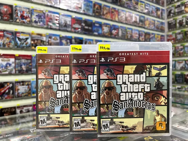 gta san andreas para ps3 em mídia digital