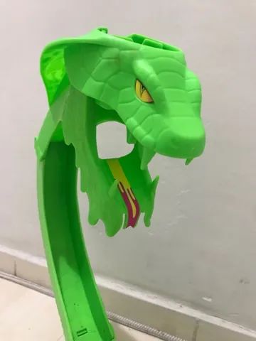 Pista Hot Wheels Mattel Ataque Tóxico da Serpente com Slime