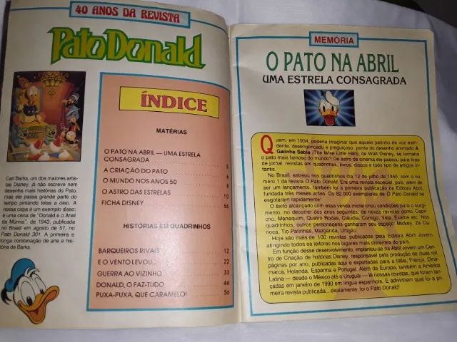 Revista comemorativa 40 Anos da Revista O Pato Donald Super Rara - Foto 3