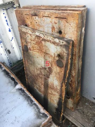 Retalhos de chapa de aço carbono 1pol 25.4mm R$7,00 kg - Foto 3