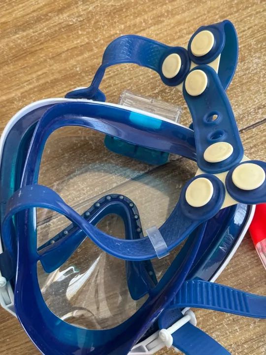 Máscara  de mergulho profissional Full Face Odyssey Mormaii - Foto 3