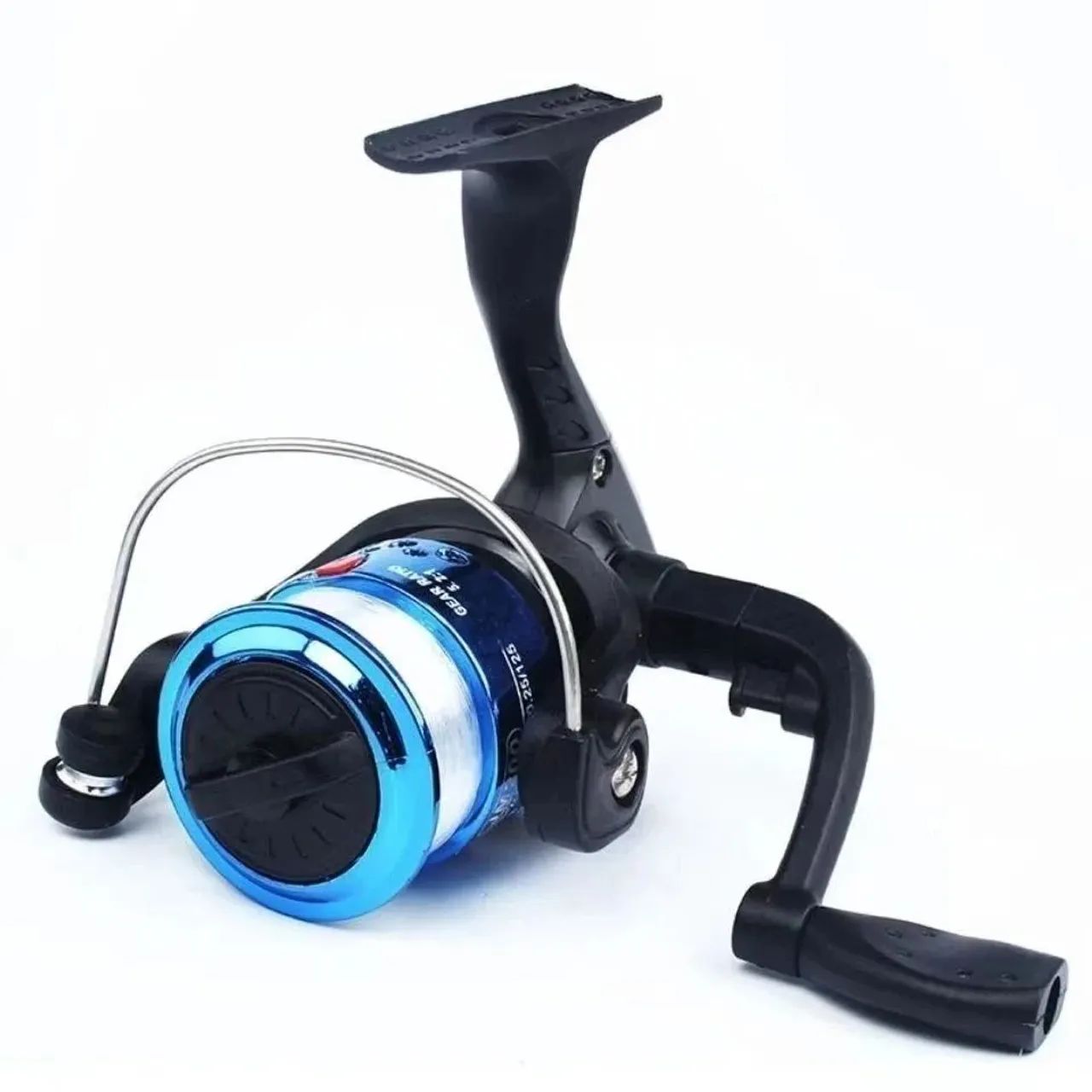 Molinete com linha nylon para vara de pesca  - Foto 2