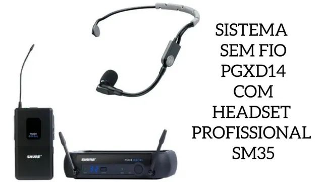 Sistema Shure Profissional Pgxd14 / Sm35, Audio 24 Bits