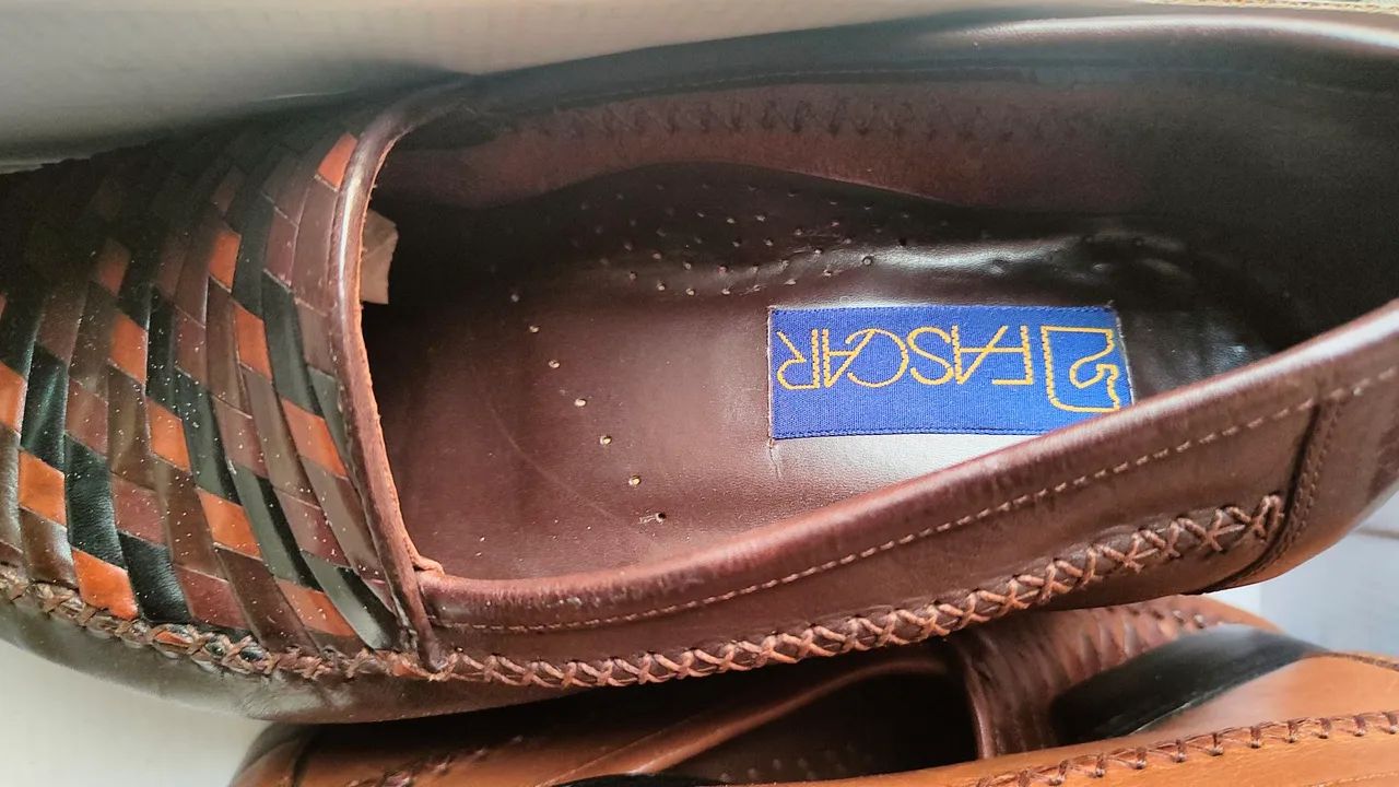 Sapato de couro café Fascar 41 - Foto 4