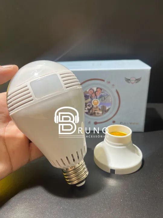 Câmera Lâmpada sem fio Wi-Fi  - Foto 3