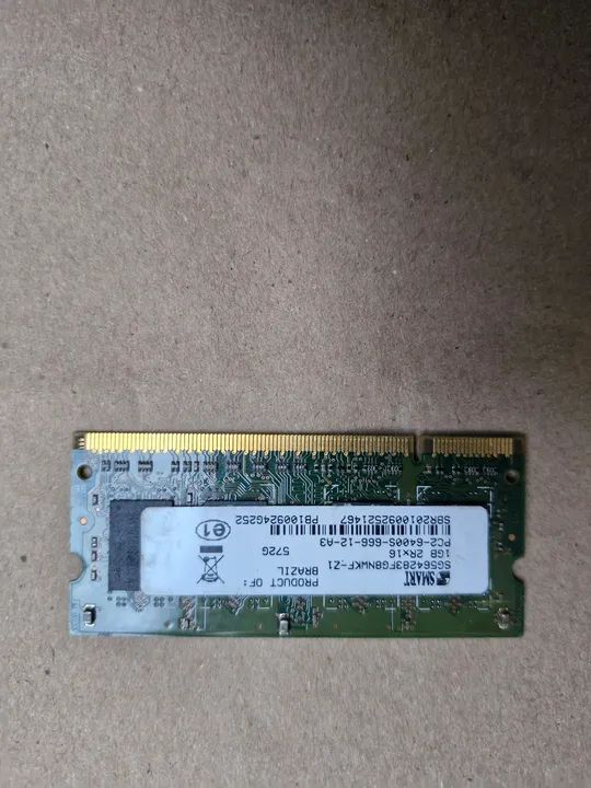 Memoria Notebook 1GB PC2-6400S