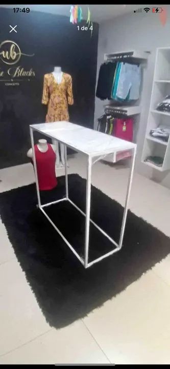 Mesa/arara centro de loja estilo industrial  - Foto 2