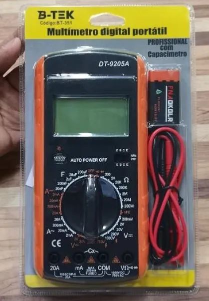 Multímetro Digital Portátil Profissional B-tek BT-351 Com Capacimetro & Beep - Foto 3