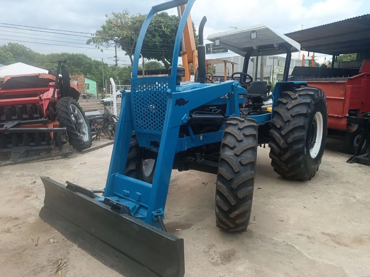 Trator Ford New Holland 7630 C/ Lâmina 4x4 Ano 2001 - Foto 2