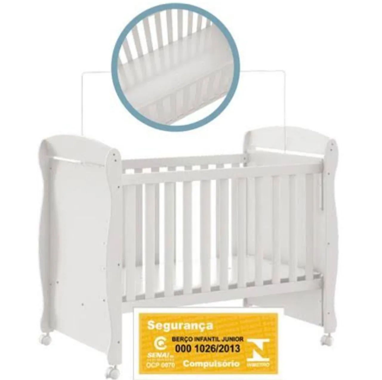 Aceito troca Berço Infantil Novo 100% MDF