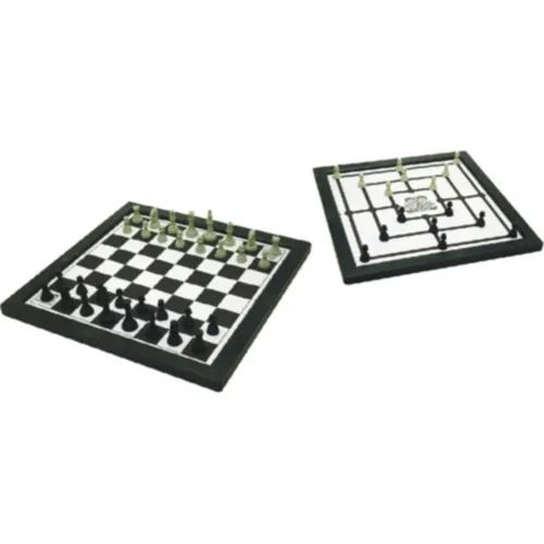 Jogo de Xadrez e Trilha 2 em 1 - Foto 2