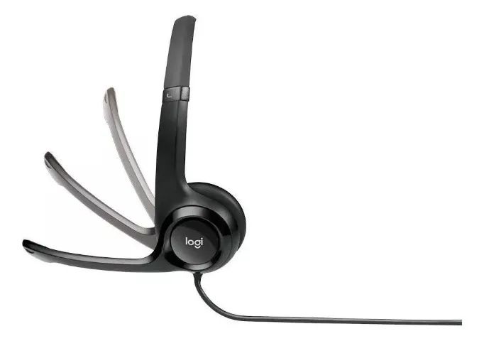 Headset Com Fio H390 Usb Preto Logitech - Foto 4