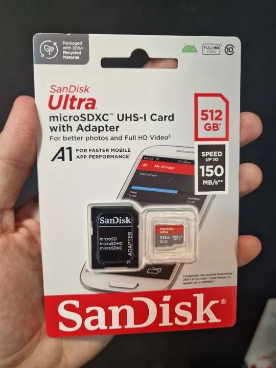 Cartão sd SanDisk 512gb original (Anápolis)