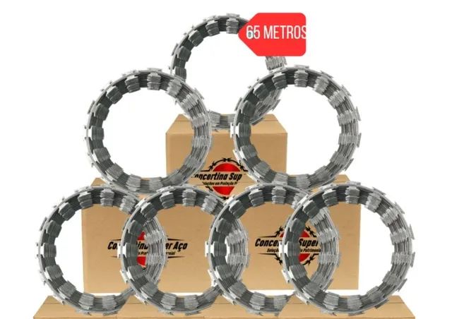 concertina clipada cortante  65 metros.