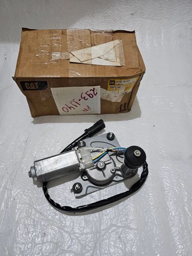 Escavadeira caterpillar conjunto motor limpador parabrisa novo original  2931140