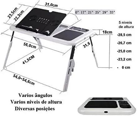 Mesa dobrável para notebook - Ideal para trabalho e estudo - Foto 5