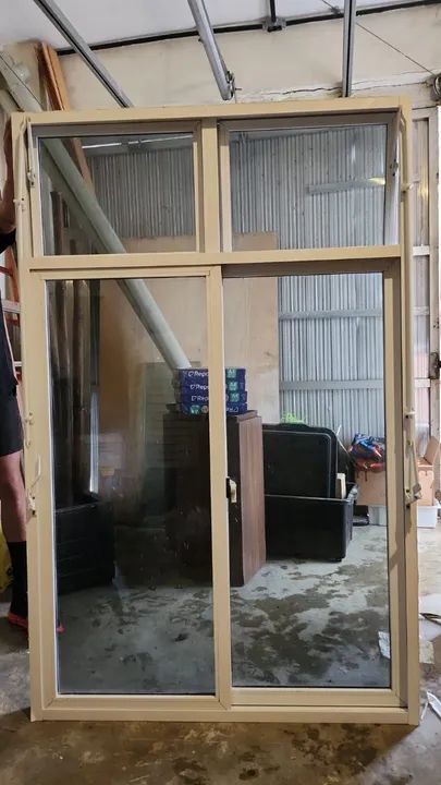 Janela de alumínio de correr 4 folhas branca - Foto 3