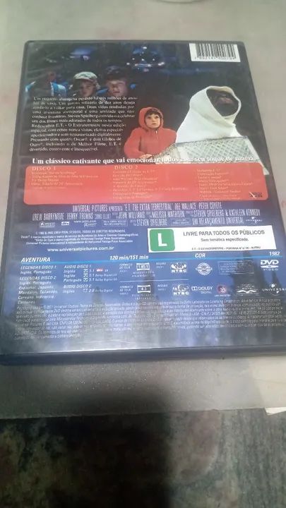 DVD original ET o extraterrestre em excelente estado - Foto 2