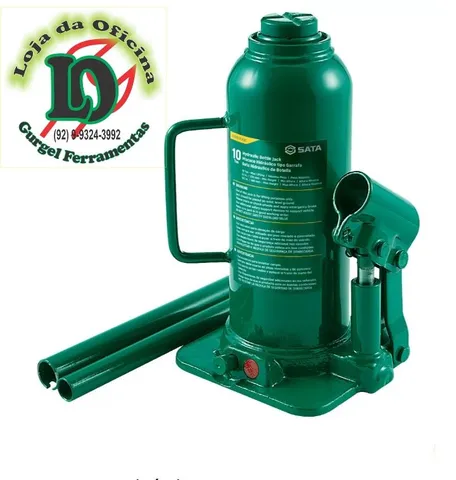 Macaco Hidraulico Tipo Garrafa 10 T - Sata