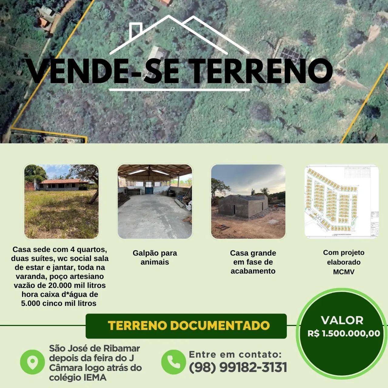 Excelente Área no Centro de Ribamar MCMV - Foto 2