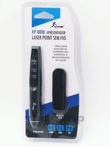 Apontador Laser Pointer E Apesentador De Slides Knup Kp-8008 - Foto 3