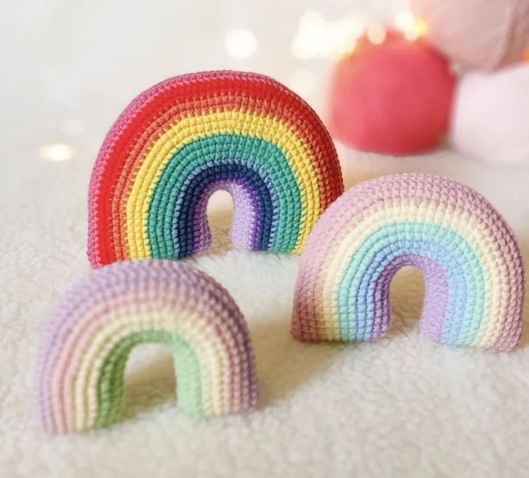 Arco-íris de Crochê - Decoração Infantil