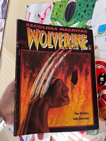 Wolverine escolhas malditas graphic Marvel 1992 editora abril