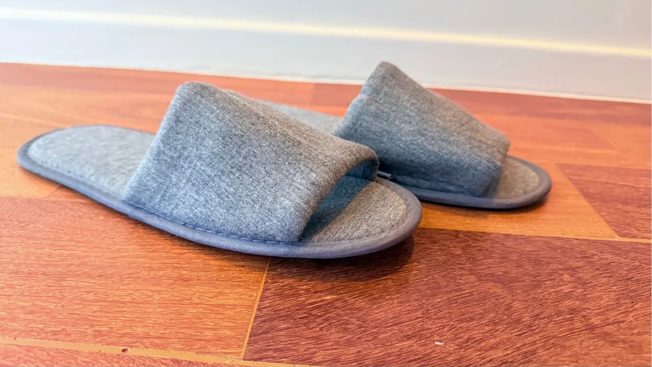 Chinelo Cinza Mescla em Tecido Macio | American Nest - Tamanho Flexível - Foto 2