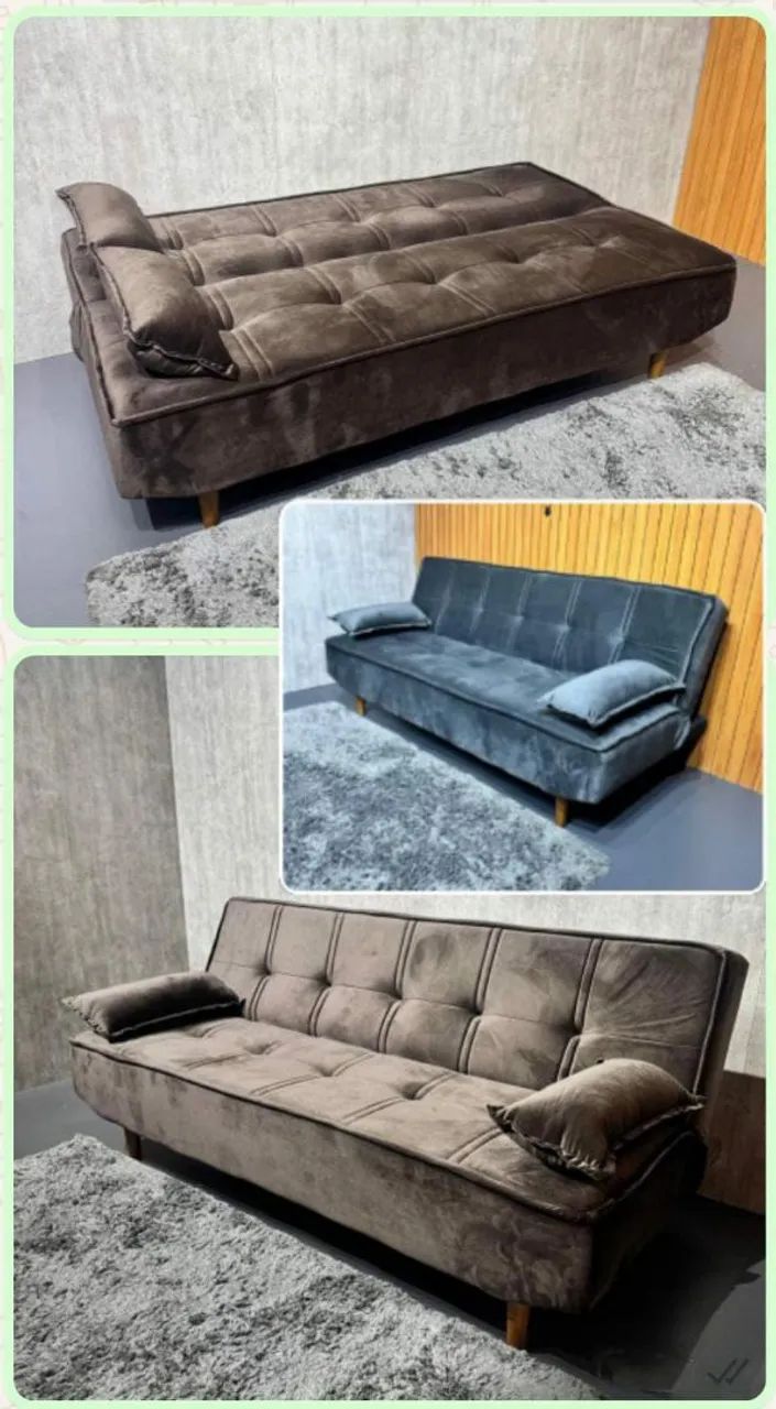 Sofá-cama moderno e confortável