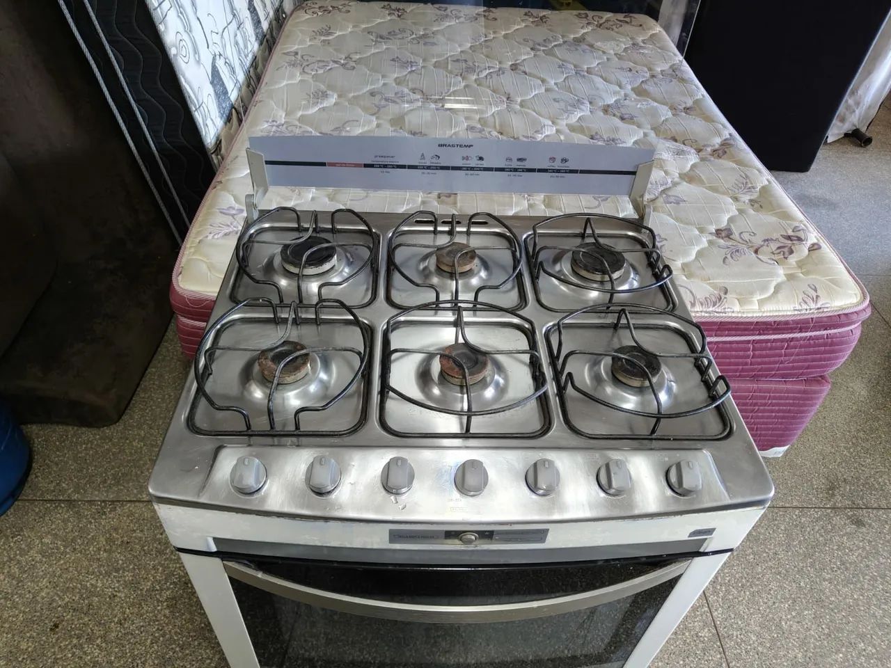 Fogão 6 bocas acendimento automático ((ENTREGO)) - Foto 5