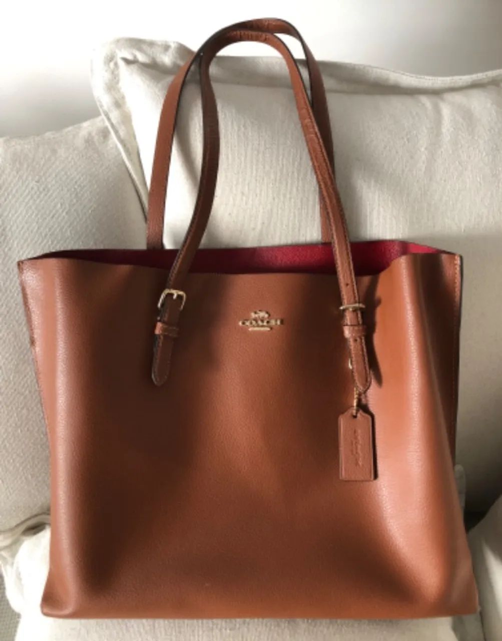 BOLSA COACH MARROM SEM USO
