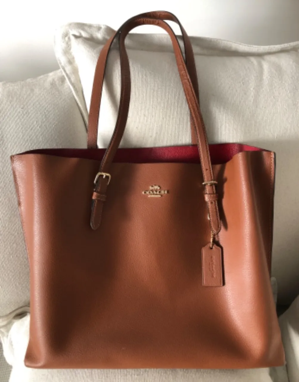 BOLSA COACH MARROM SEM USO
