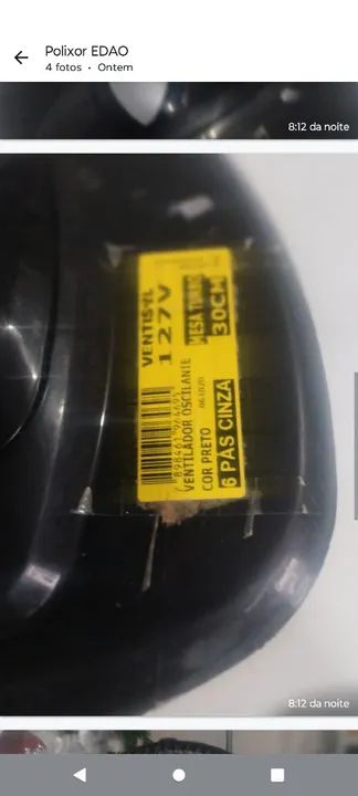 Ventilador 110 valor 200,00 bem conversando  - Foto 3