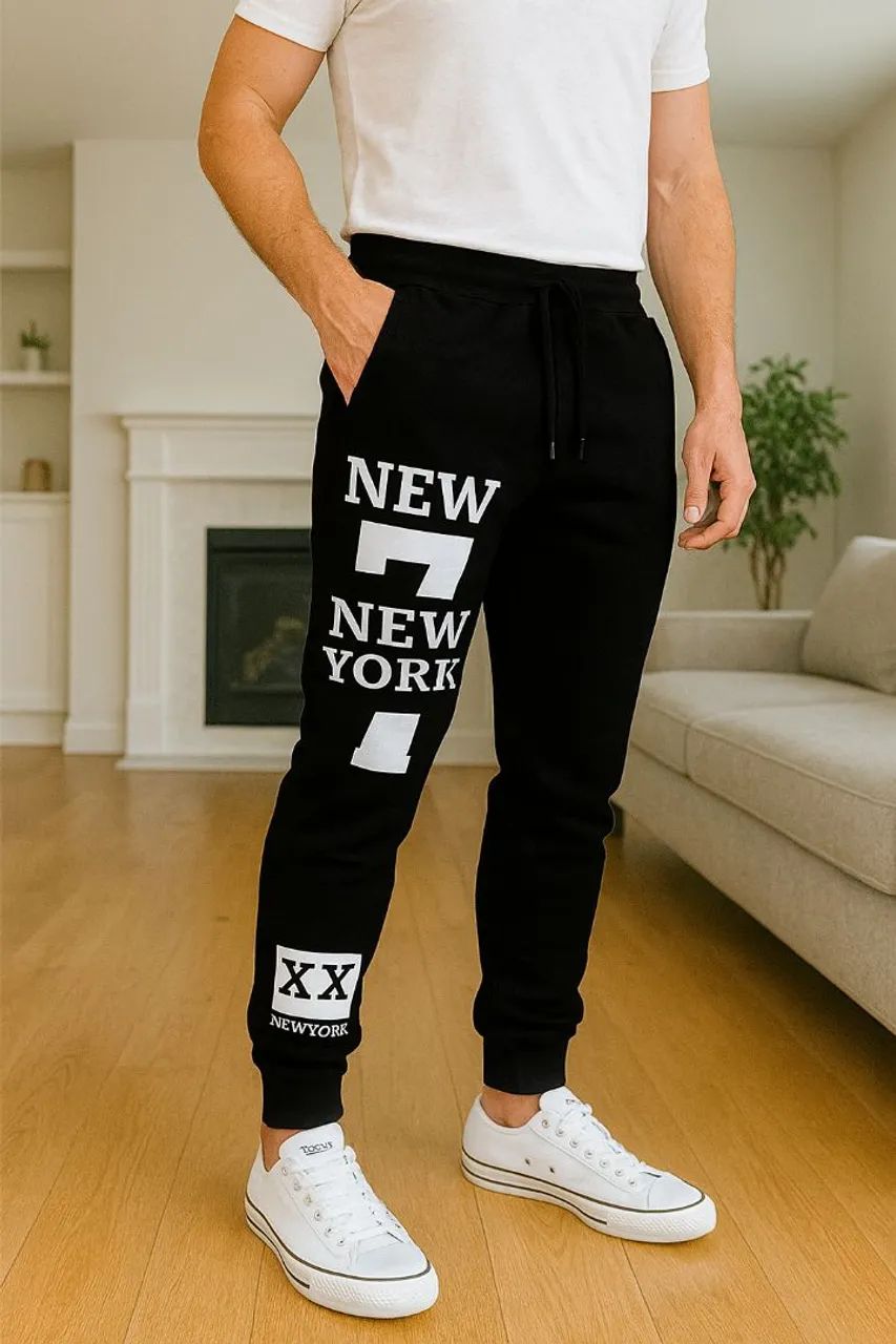 Calça Moletom Slim Fit Esportiva New York - Foto 4
